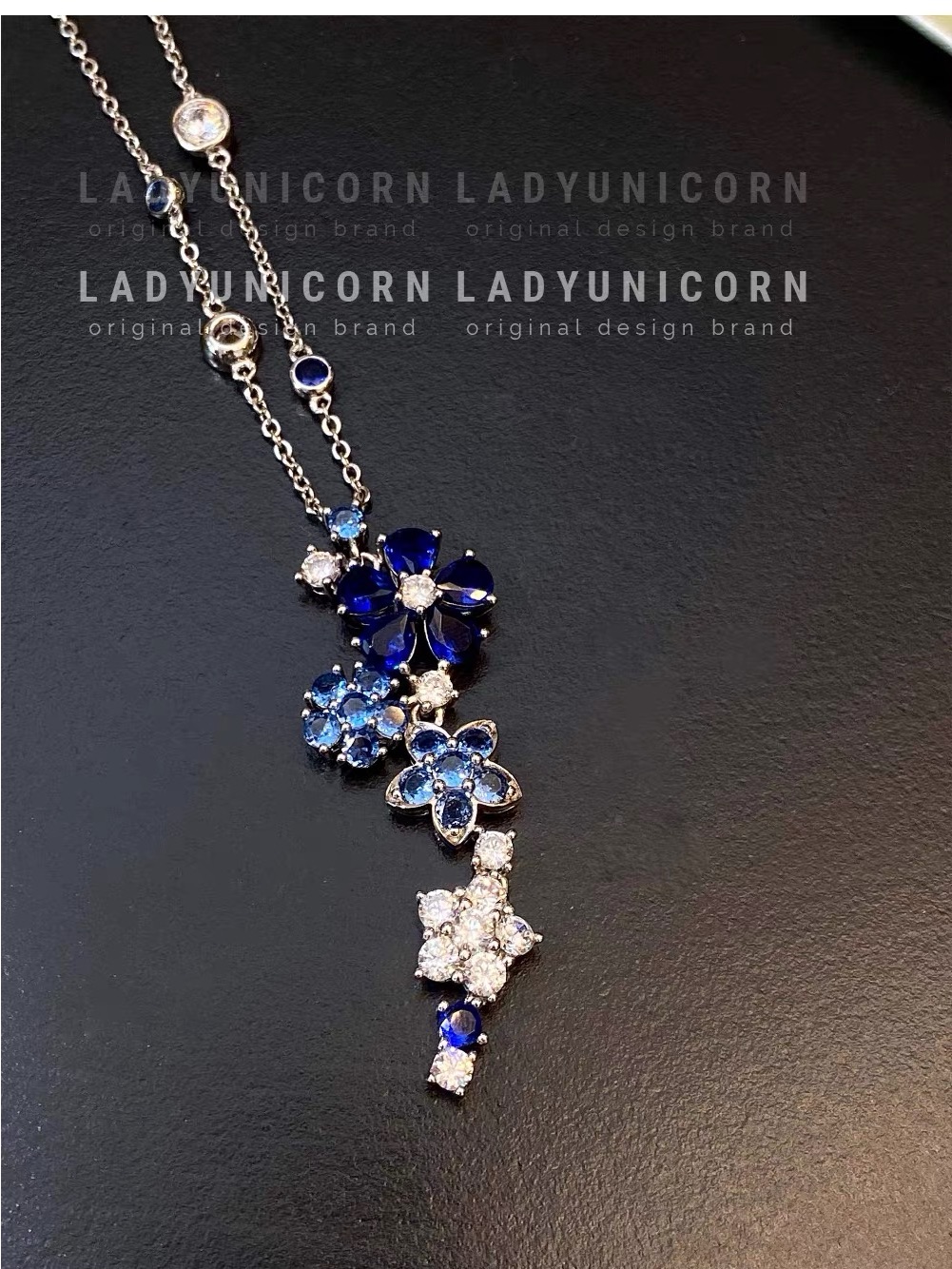 Luxury Designer 18k GoldPlated Moissanite Pendant Necklace